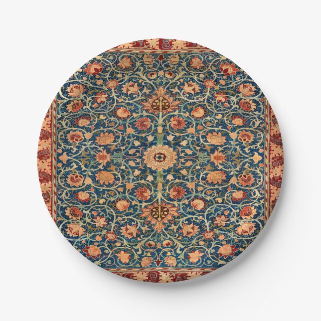Persian Rug Design Paper Plates (Front)