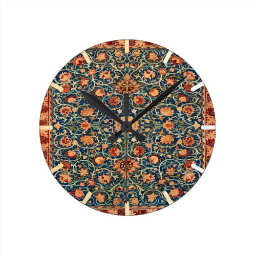 Persian Rug Design Round Clock