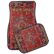 Persian Rug Design Set of 4 Car Mats Persian Rug Design Set of 4 Car Mats