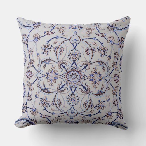 Persian Rug Design Throw Pillow