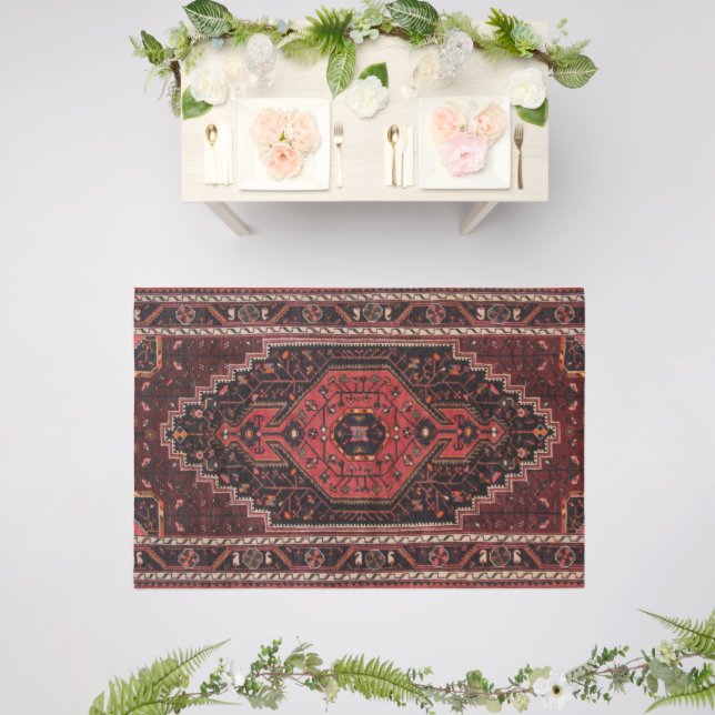 Persian Rug Eastern Accent Vintage Turkish Retro  (Insitu (Wedding 2))