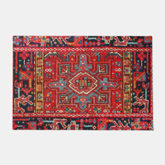 Persian Rug Pattern Door Mat