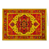 PERSIAN RUG - Red & Yellow (Front Horizontal)