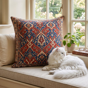 Persian Rug Style Throw Pillow