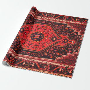 Persian Rugs Antique Accent Vintage Turkish Retro Wrapping Paper