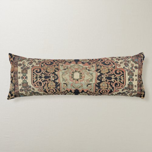 Persian Sarouk Peach Pink Beige  Body Pillow