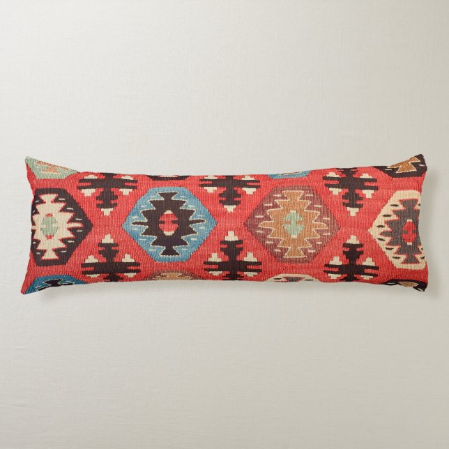 Persian Silk Rug Print  Body Pillow (Front)
