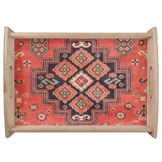 Persian Silk Rug Print Serving Tray