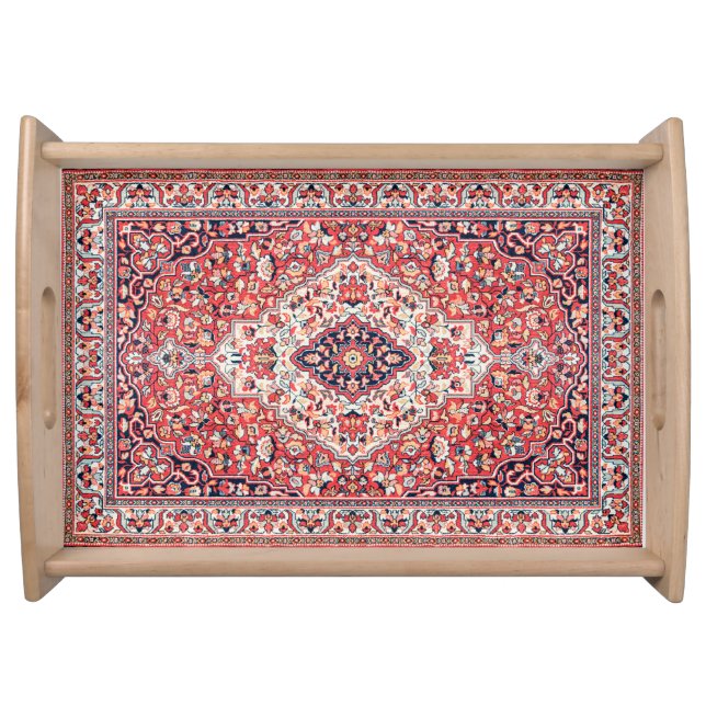 Persian Silk Rug Print  Serving Tray (Front)