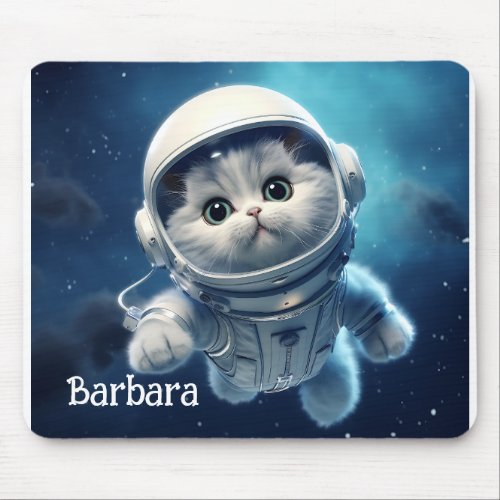 Persian Space Cat  Mouse Pad