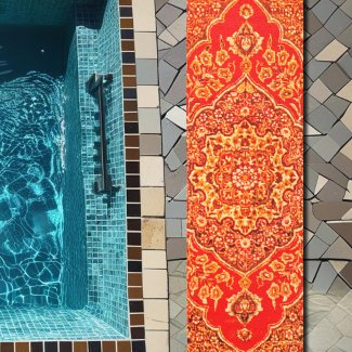 Persian-Style Outdoor Runner Rug – Tabriz look