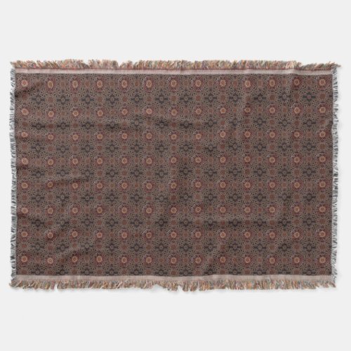 Persian sunniest framed ethnic pattern throw blanket