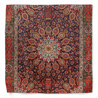 Persian Tabriz Black Radial Geometric Bandana