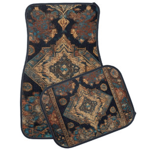 Persian Trendy Beautiful Old Pattern Collection Car Floor Mat