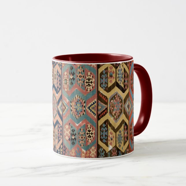 Persian Turkish Kilim Carpet Rug Oriental Mug (Front Right)