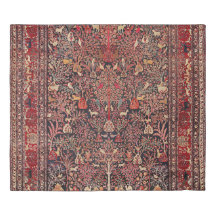 Persian Vintage Antique Carpet Nature Fine Art
