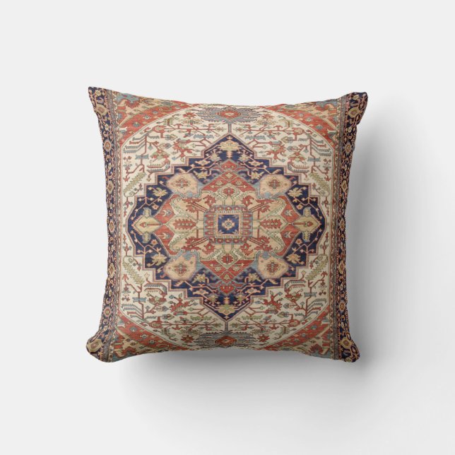 PERSIAN VINTAGE ORIENTAL DESIGN THROW PILLOW (Front)