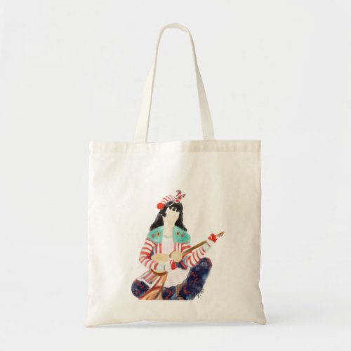 Persian Woman Playing Guitar Tote Bag