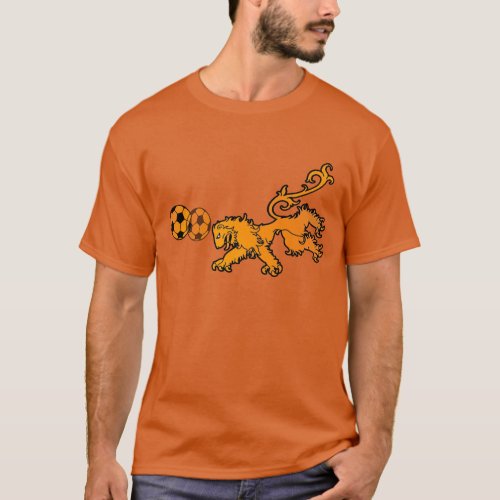 Persieing Oranje Nederlands Voetbal Netherlands T_Shirt