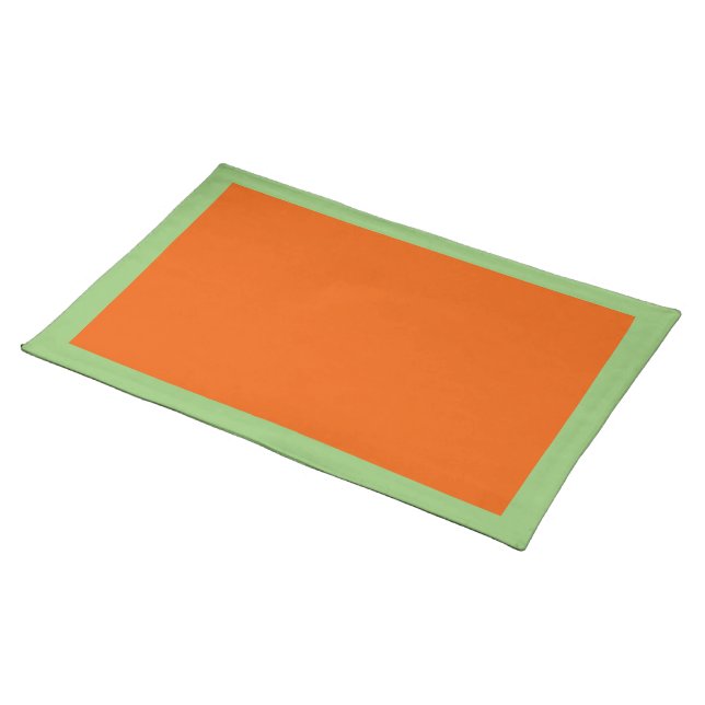 Persimmon and Pistachio Placemat (On Table)