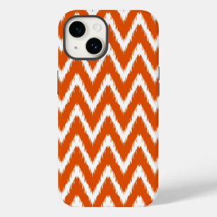Persimmon Asian Moods Ikat Chevrons Case-Mate iPhone 14 Case