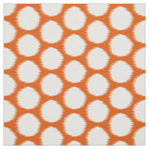 Persimmon Asian Moods Ikat Dots Fabric
