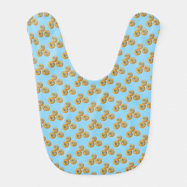 Persimmon, Baby Bib (Front)