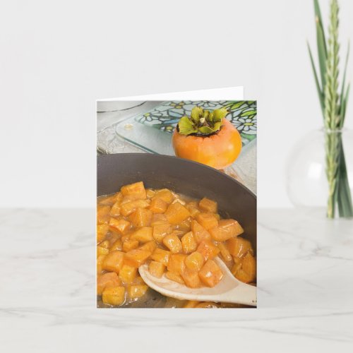 Persimmon Compote  Thank You Card