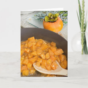 Persimmon Compote  Thank You Card