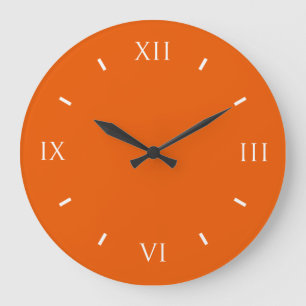 Persimmon Cool Colorful Large Clock