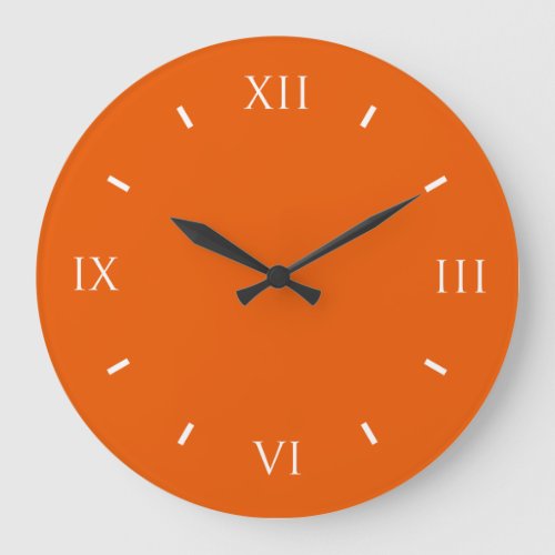 Persimmon Cool Colorful Large Clock