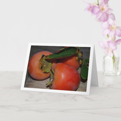 Persimmon Fruit Portrait Card
