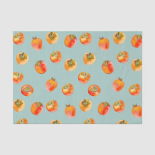 Persimmon Fruit Tiled Tissue Paper