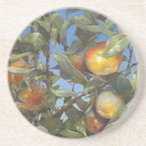 Persimmon Fruit Tree Beautiful Original Artwork Coaster