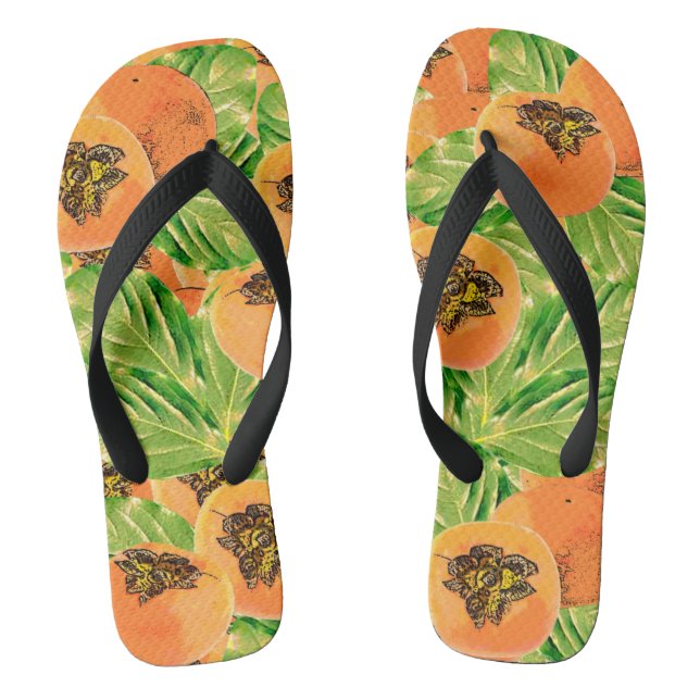 persimmon(kaki) flip flops (Footbed)