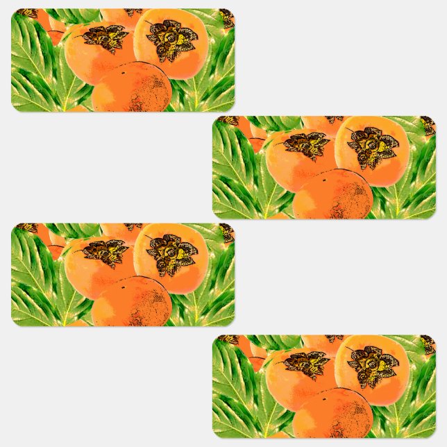 Persimmon (kaki) labels (Group)