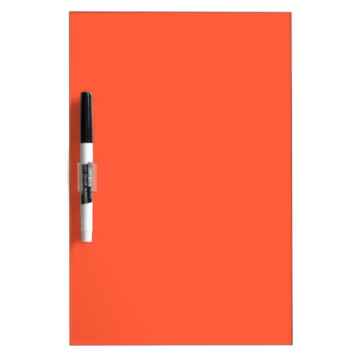 Persimmon Orange Solid Color  Classic  Elegant Dry Erase Board