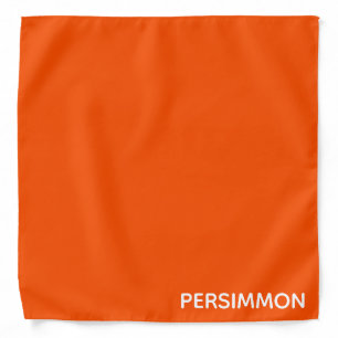 Persimmon red color name bandana