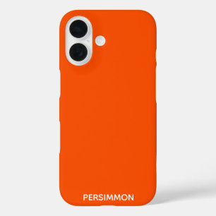 Persimmon red color name iPhone 16 case