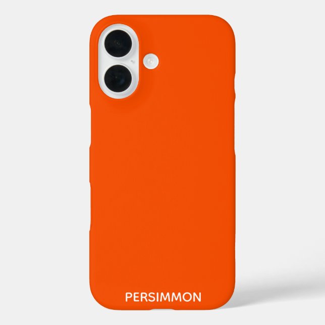 Persimmon red color name Case-Mate iPhone case (Back)