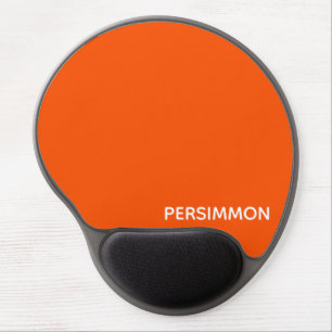 Persimmon red color name gel mouse pad