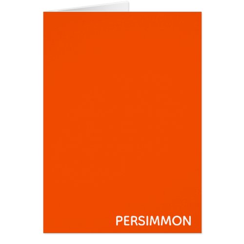 Persimmon red colour name