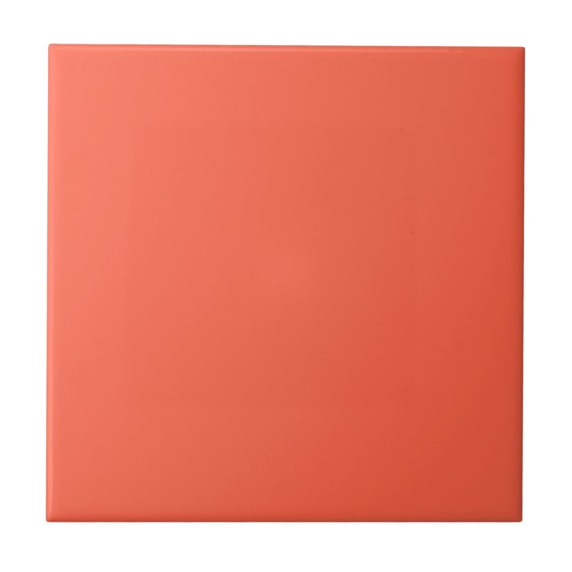 Persimmon Solid Color | Classic | Elegant Ceramic Tile (Front)