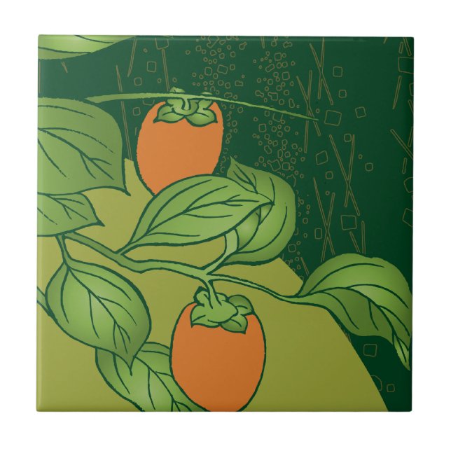Persimmons Ceramic Tile (Front)