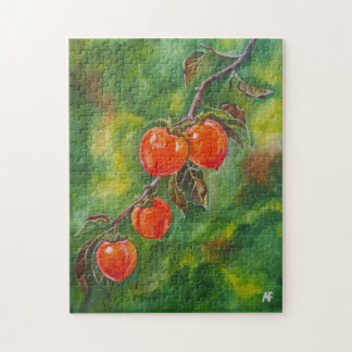 Persimmons in the October Mist by Alfred Fox Jigsaw Puzzle