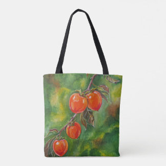 Persimmons in the October Mist by Alfred Fox Tote Bag