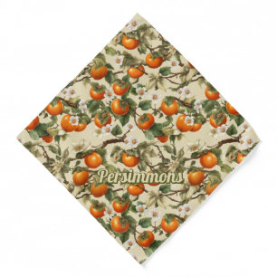 Persimmons Pattern Bandana