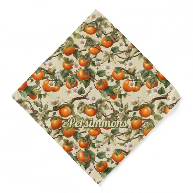 Persimmons Pattern Bandana (Front)