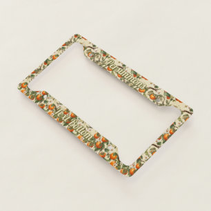 Persimmons Pattern License Plate Frame