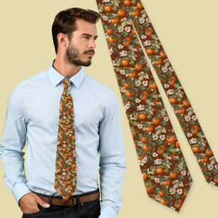 Persimmons Pattern Neck Tie